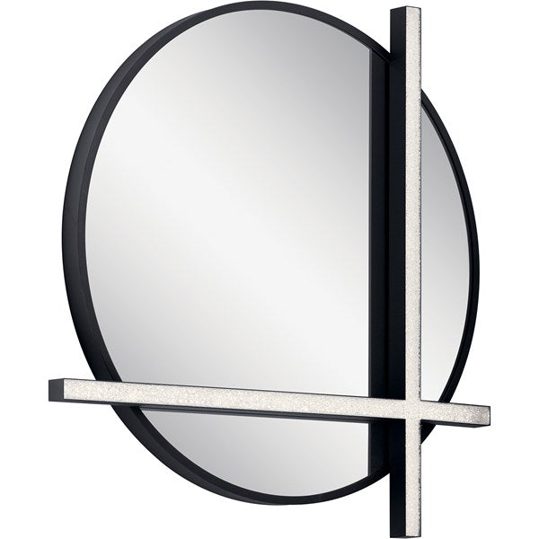 Kichler Kemena™ LED Lighted Mirror Matte Black 84163 LED Vanity Mirrors Kichler
