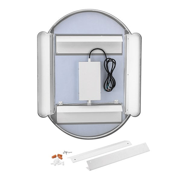 Kichler Phaelan 30" LED Oval Mirror Champagne Gold 84165 LED Vanity Mirrors Kichler