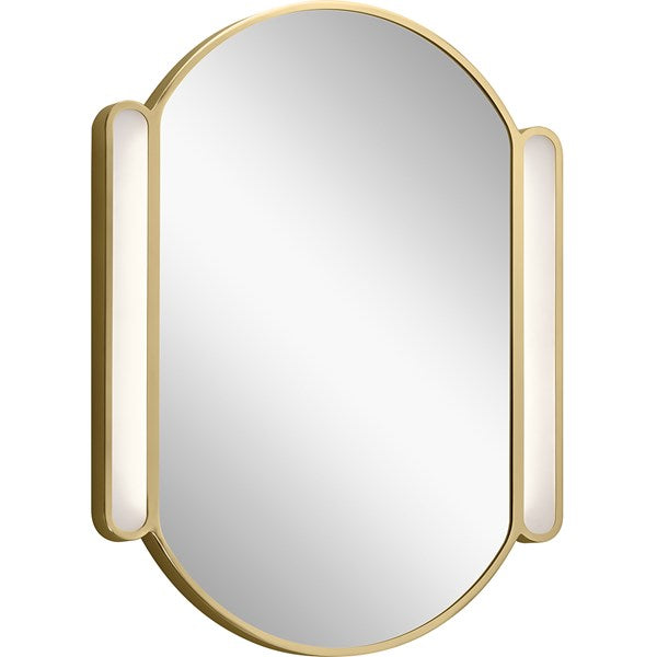 Kichler Phaelan 30" LED Oval Mirror Champagne Gold 84165 LED Vanity Mirrors Kichler Champagne Gold