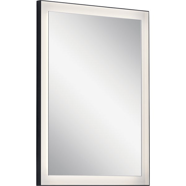 Kichler Ryame™ 24" Lighted Mirror 84167 LED Vanity Mirrors Kichler Matte Black