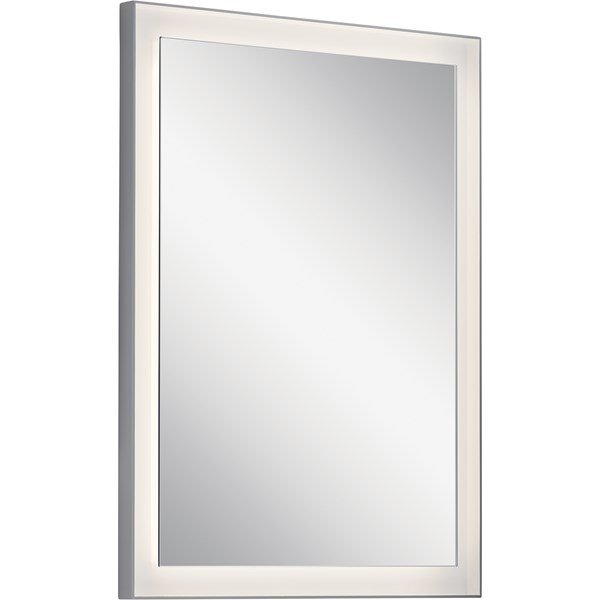 Kichler Ryame™ 24" Lighted Mirror 84168 LED Vanity Mirrors Kichler Matte Silver