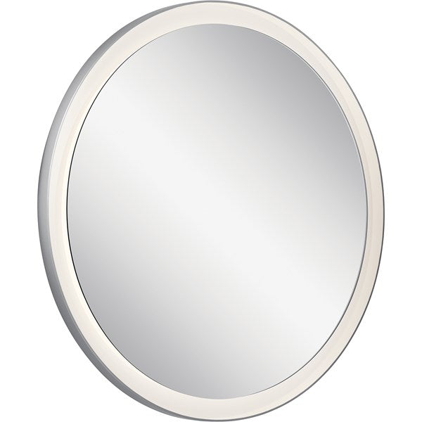 Kichler Ryame Round Lighted Mirror 84170 LED Vanity Mirrors Kichler Matte Silver