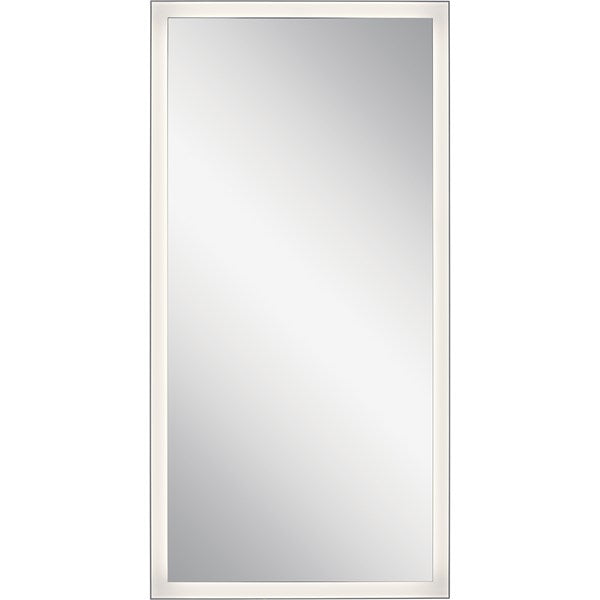 Kichler Ryame™ 30" Lighted Mirror 84172 LED Vanity Mirrors Kichler Matte Silver