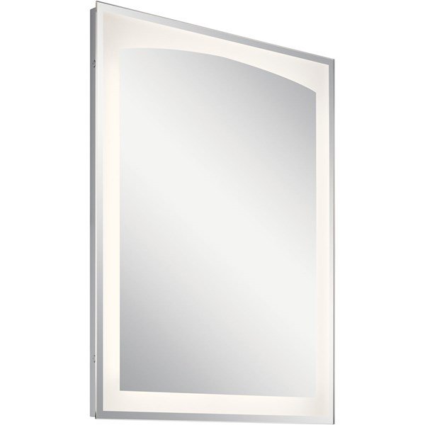 Kichler Tyan™ 30" LED Vanity Mirror with Etched Glass 86006 LED Vanity Mirrors Kichler White