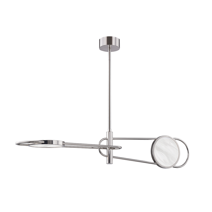 Hudson Valley Lighting Jervis Linear Chandelier Chandeliers Hudson Valley Lighting Burnished Nickel