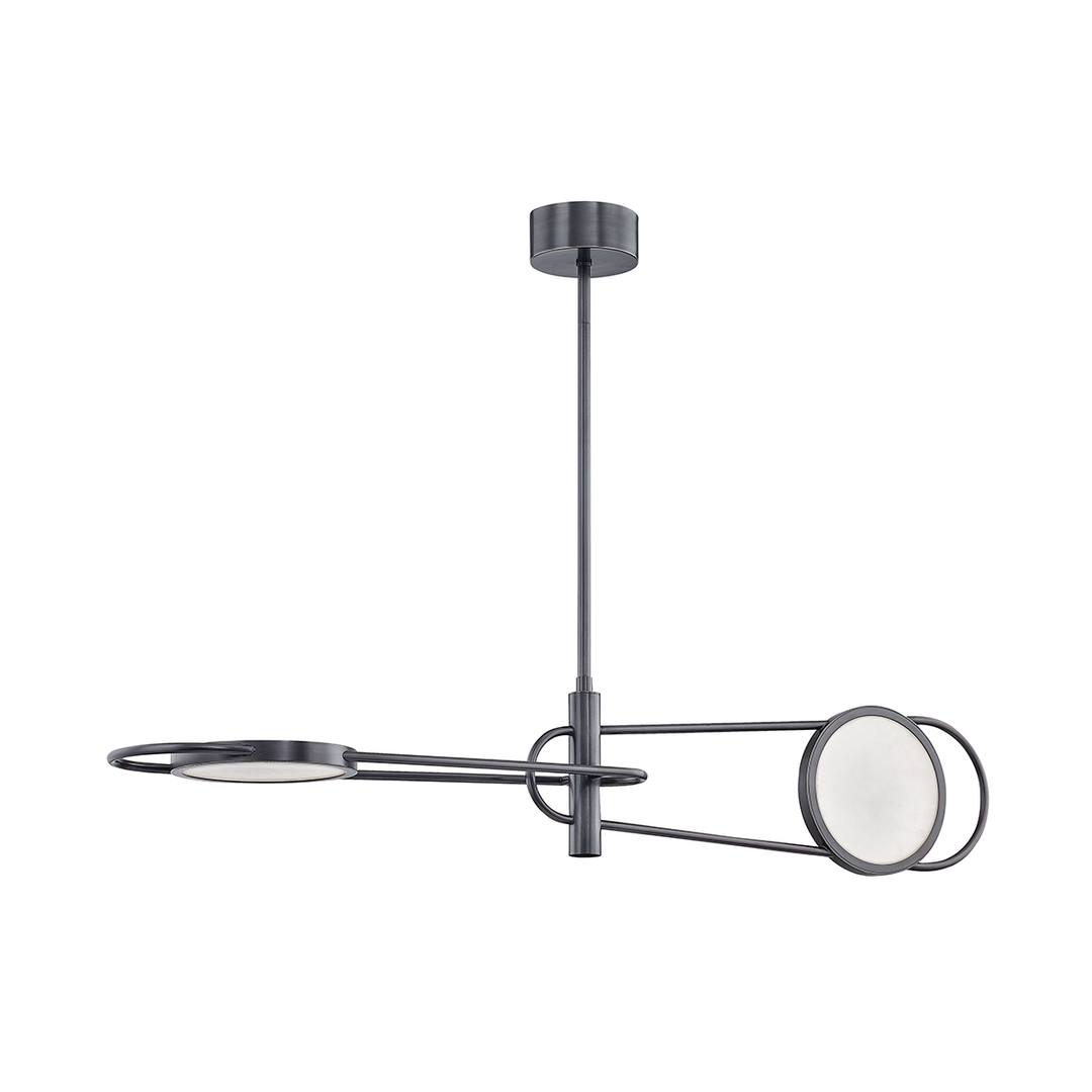 Hudson Valley Lighting Jervis Linear Chandelier Chandeliers Hudson Valley Lighting Old Bronze