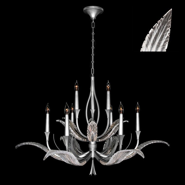 Fine Art Handcrafted Lighting Plume Chandelier