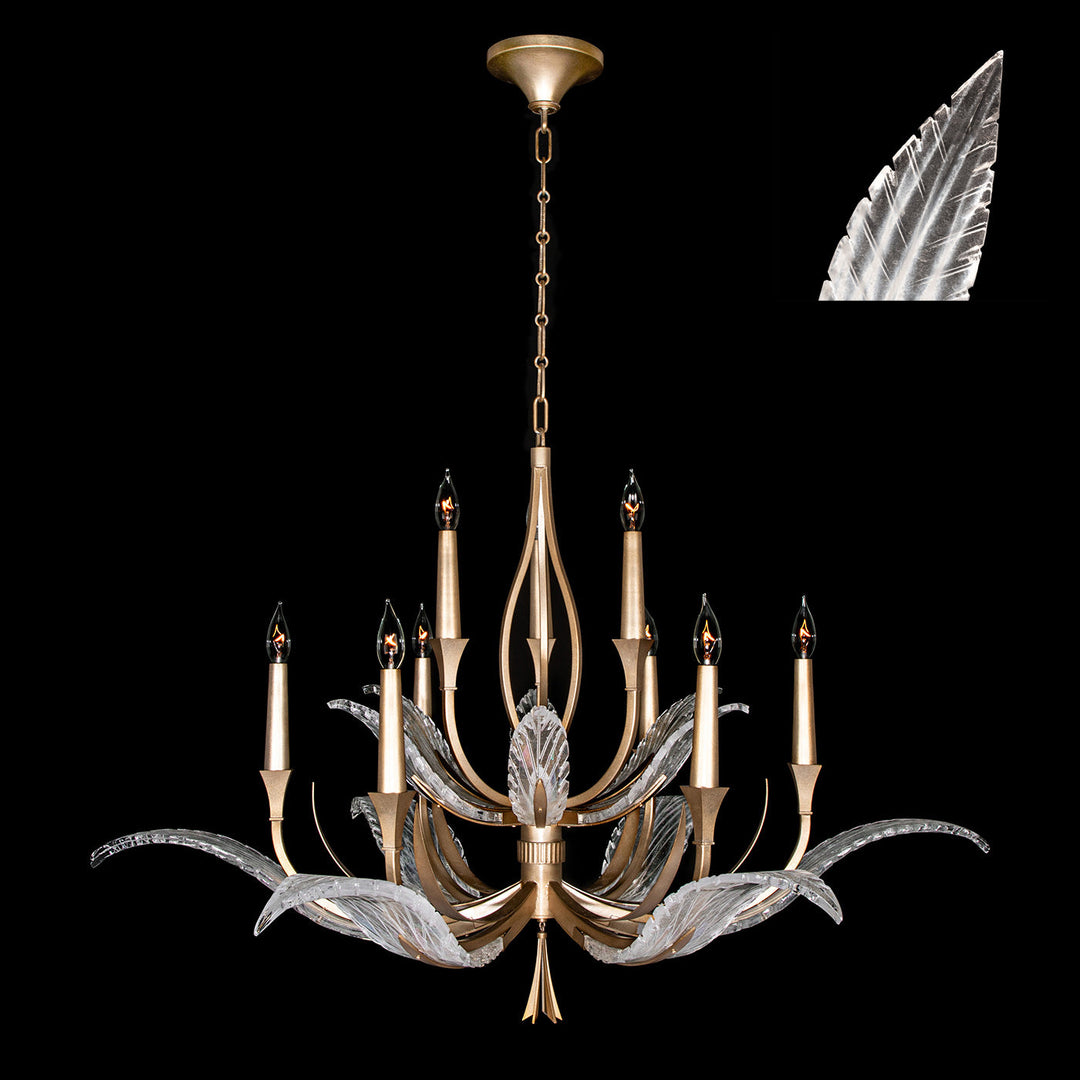 Fine Art Handcrafted Lighting Plume Chandelier