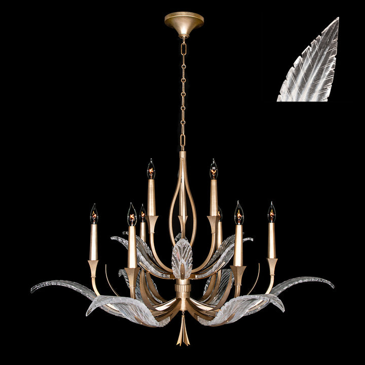 Fine Art Handcrafted Lighting Plume Chandelier