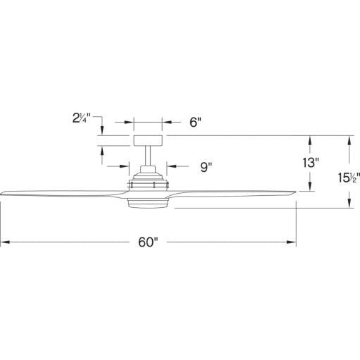 Hinkley Artiste 60" LED 900160 Outdoor Ceiling Fans Hinkley