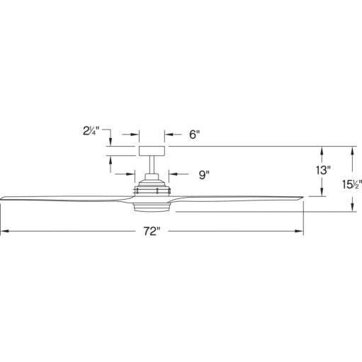 Hinkley Artiste 72" LED 900172 Outdoor Ceiling Fans Hinkley