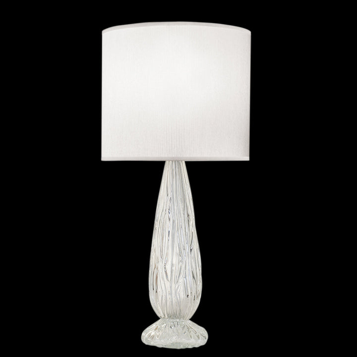 Fine Art Las Olas 30.5" Table Lamp Table Lamps Fine Art Handcrafted Lighting Silver with White Shade