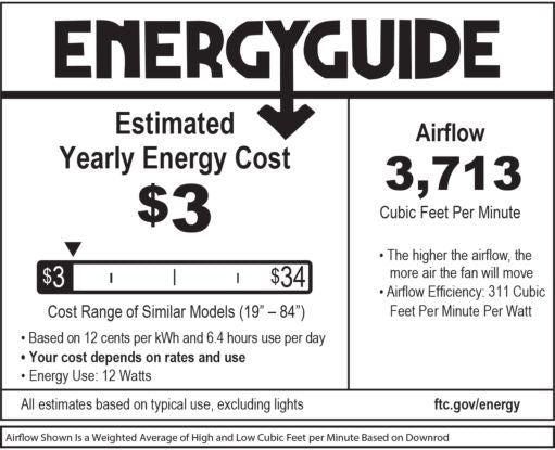 Hinkley Hover 52" LED Ceiling Fan 900752FMB-LWD | OS