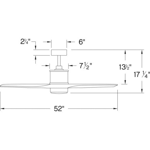 Hinkley Hover 52" LED Ceiling Fan 900752FMB-LWD | OS