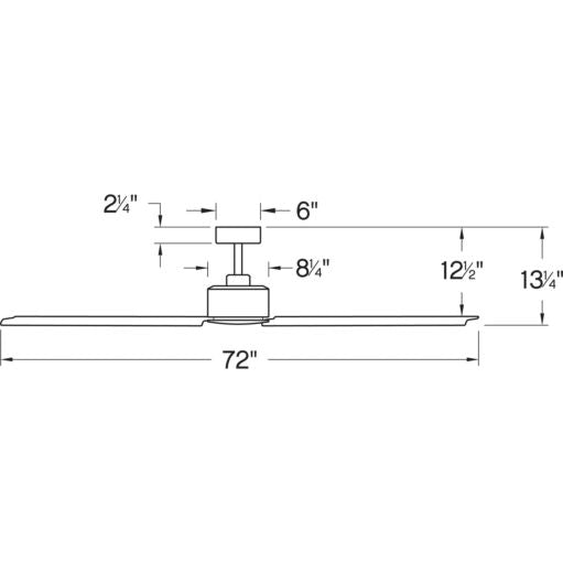 Hinkley Indy 72" 900972 Outdoor Ceiling Fans Hinkley