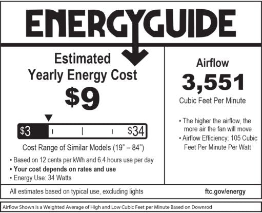 Hinkley Ventus 52" LED 902852 Outdoor Ceiling Fans Hinkley