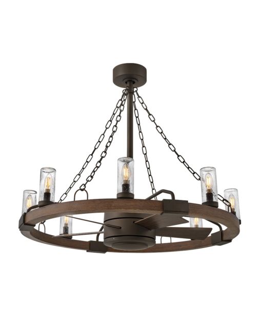 Hinkley Sawyer 36" with 28" LED 902928 Outdoor Ceiling Fans Hinkley