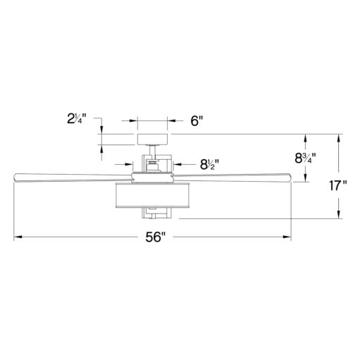 Hinkley Hampton 56" LED 903056 Outdoor Ceiling Fans Hinkley