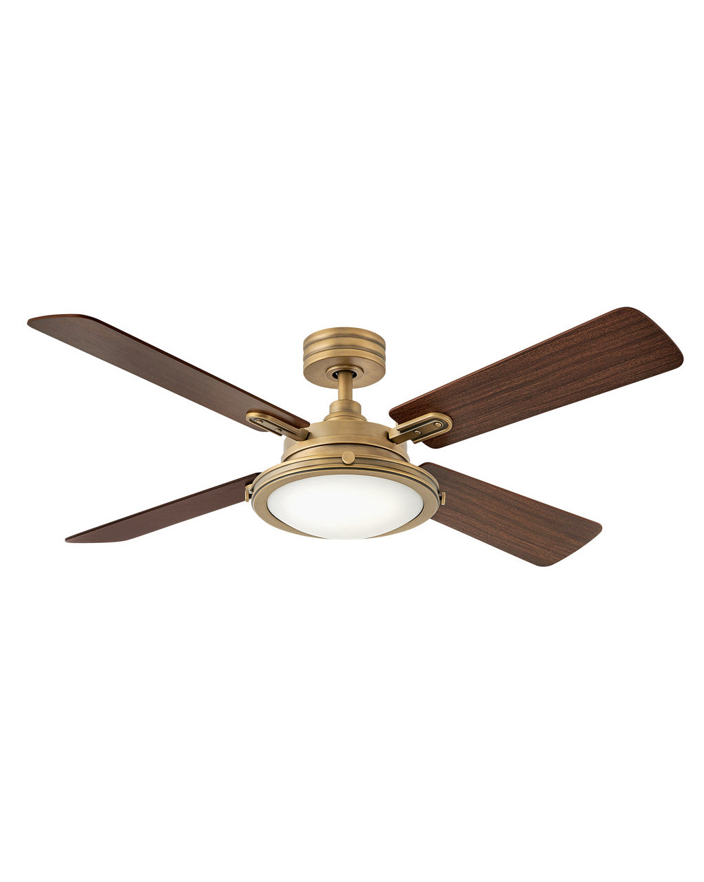 Hinkley Collier 54" LED 903254 Outdoor Ceiling Fans Hinkley Heritage Brass