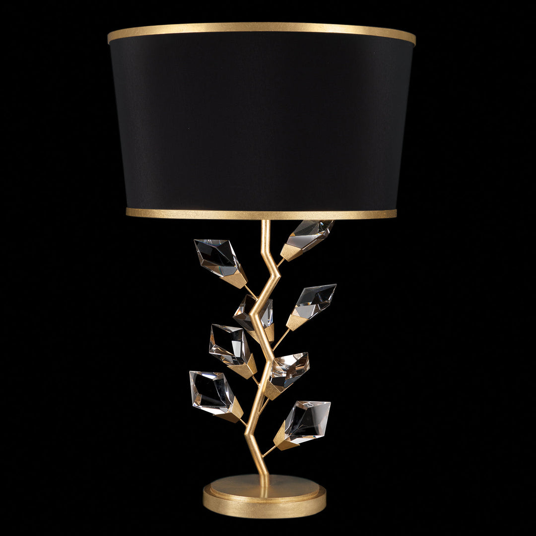 Fine Art Foret 30" Table Lamp Table Lamps Fine Art Handcrafted Lighting Gold with Black Shade