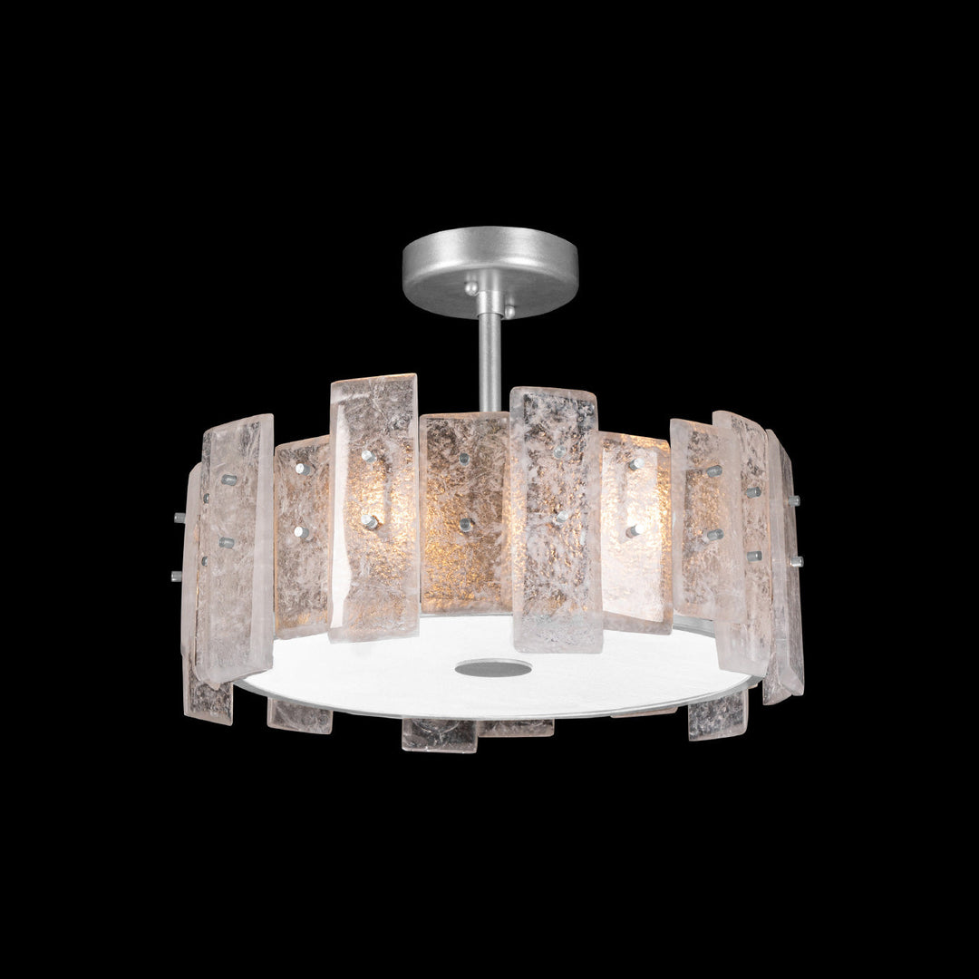 Fine Art Handcrafted Lighting Lunea Semi-Flush Mount