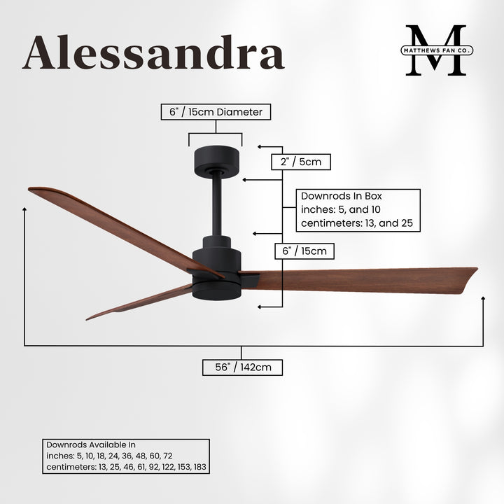 Matthews Fan Company Alessandra - 56" Outdoor, Wet-Rated Ceiling Fan