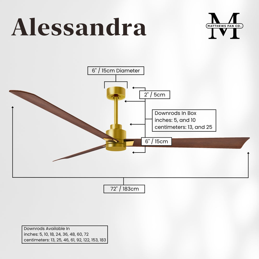 Matthews Fan Company Alessandra - 72" Outdoor Ceiling Fan