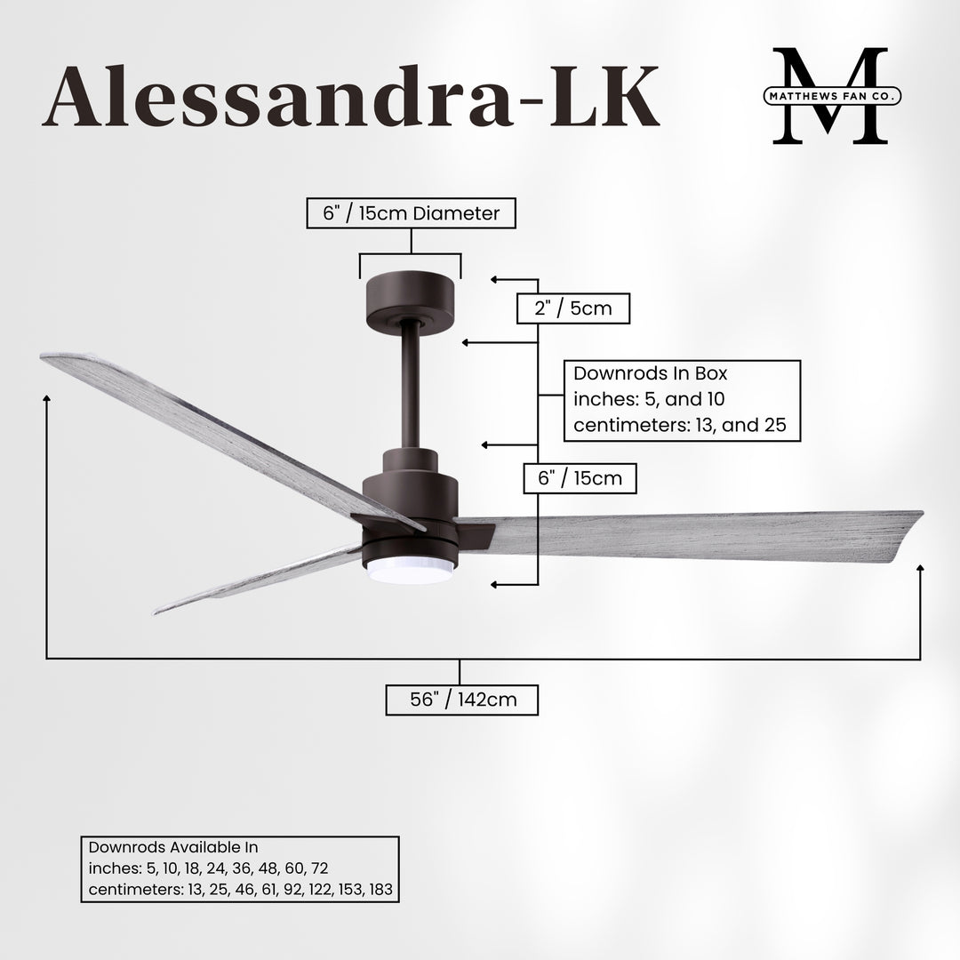 Matthews Fan Company Alessandra - 56" Outdoor, Wet-Rated Ceiling Fan