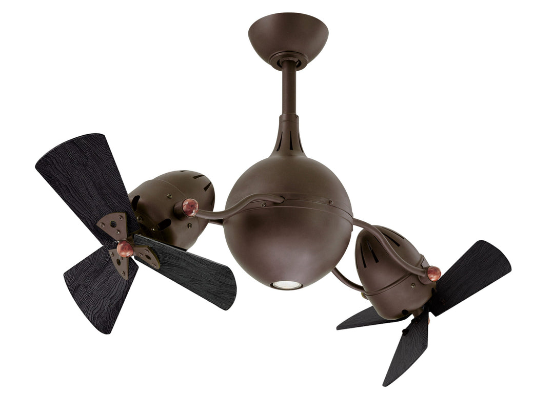 Matthews Fan Company Acqua Rotational Ceiling Fan Indoor Ceiling Fans Matthews Fan Company 39" Textured Bronze Matte Black
