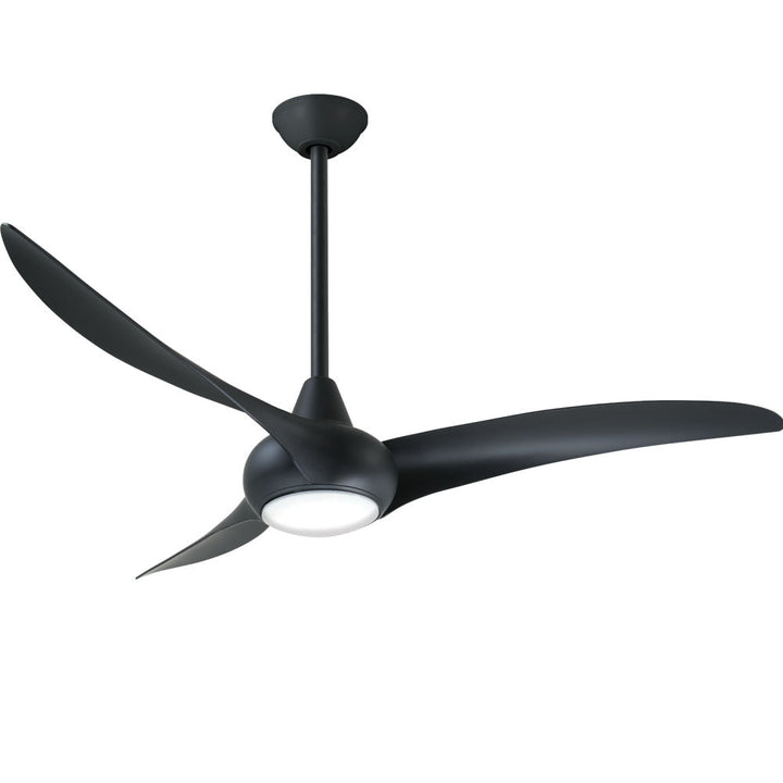 Minka Aire LIGHT WAVE LED52" Three Blade Ceiling Fan F844 Indoor Ceiling Fans Minka-Aire Coal