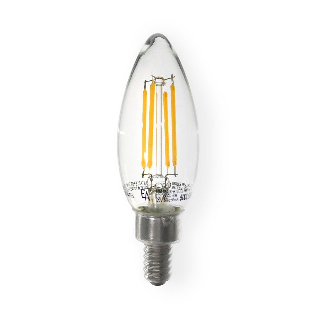 TORPEDO SHAPED B10 (E12 BASE) Bulbs Emery Allen 2700