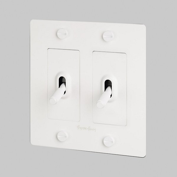 Buster + Punch 2G Toggle Switch Complete Kit / With Logo Light Switches Buster + Punch White White