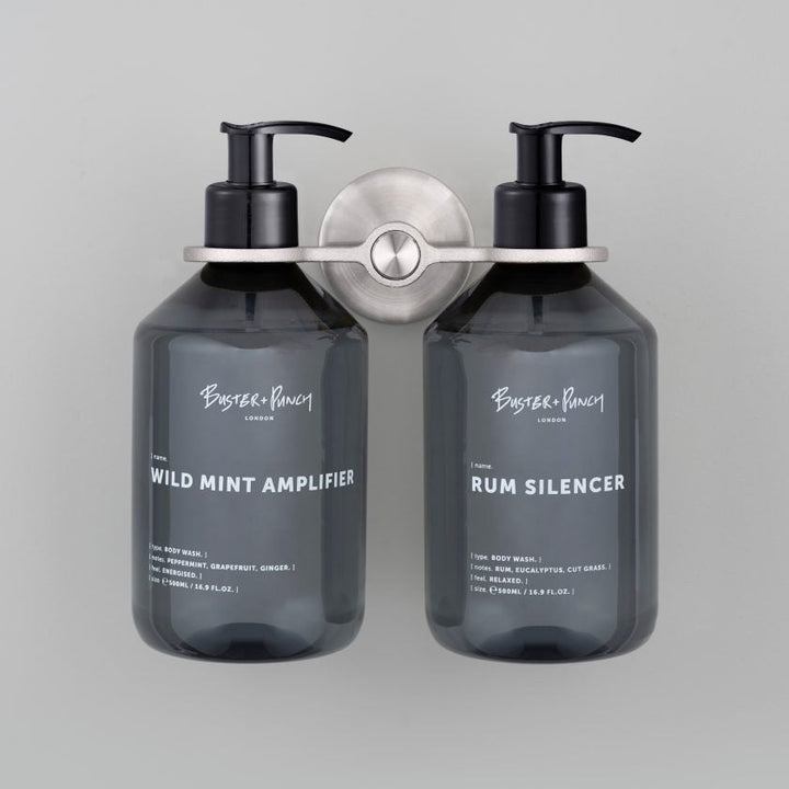 Buster + Punch Cast Double Soap Dispenser Holder Bath Hardware Buster + Punch Steel