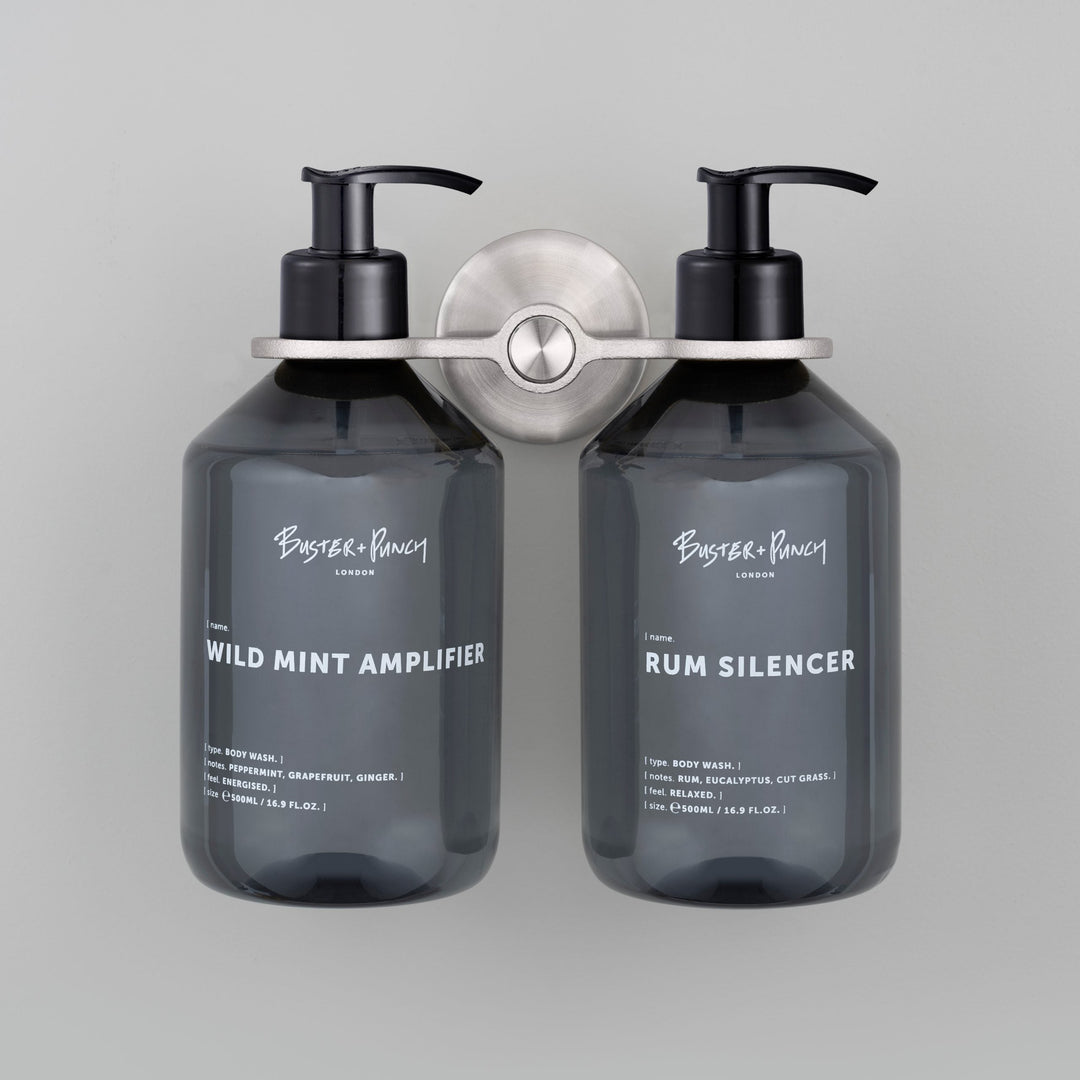 Buster + Punch Cast Double Soap Dispenser Holder Bath Hardware Buster + Punch