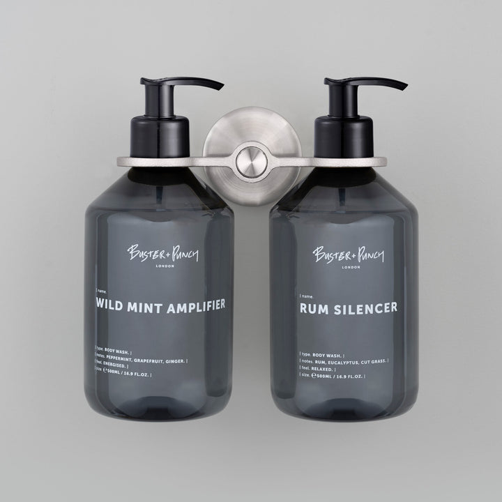 Buster + Punch Cast Double Soap Dispenser Holder Bath Hardware Buster + Punch