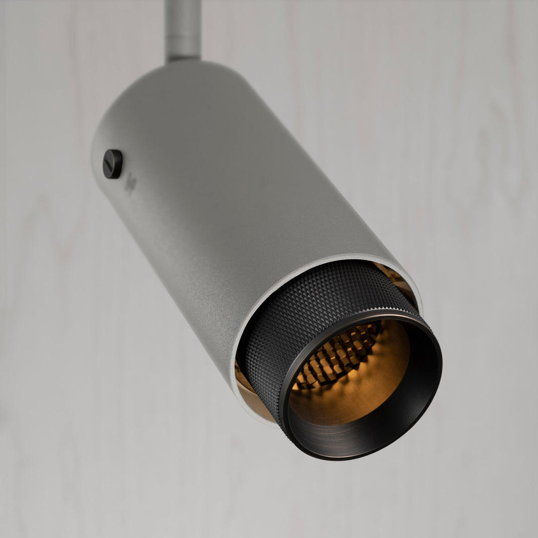 Buster + Punch Exhaust Spot / Cross or Linear Ceiling Flush Mounts Buster + Punch Stone | Smoked Bronze Cross