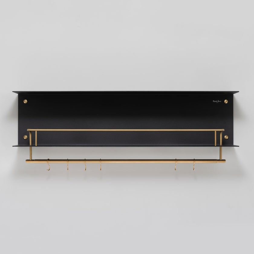 Buster + Punch Hanger Shelf Shelving Buster + Punch Black / Brass