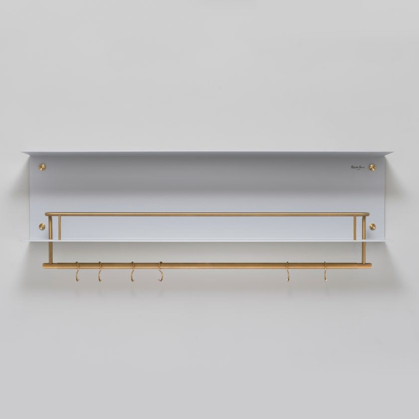 Buster + Punch Hanger Shelf Shelving Buster + Punch Stone / Brass