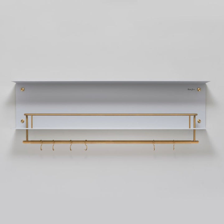 Buster + Punch Hanger Shelf Shelving Buster + Punch Stone / Brass