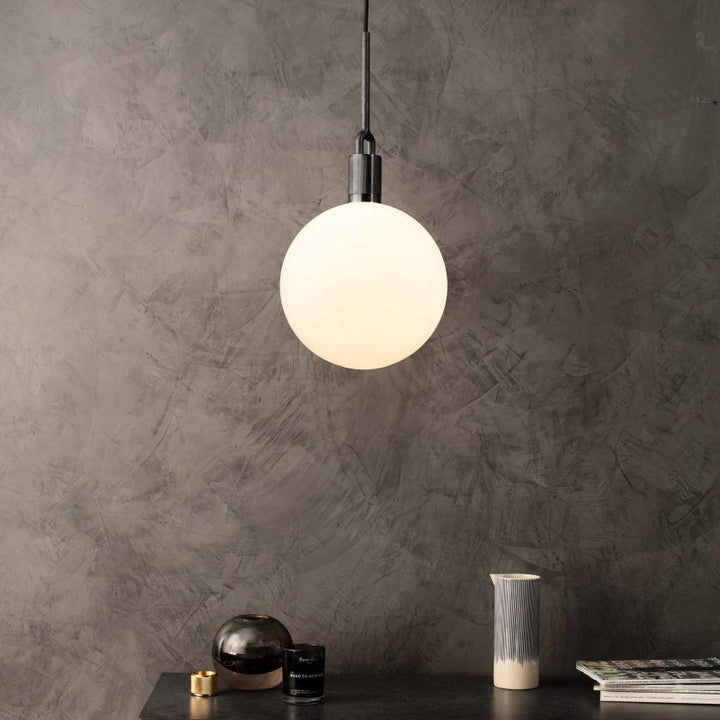 Buster + Punch Forked Globe Pendant Pendants Buster + Punch Gun Metal Opal Medium