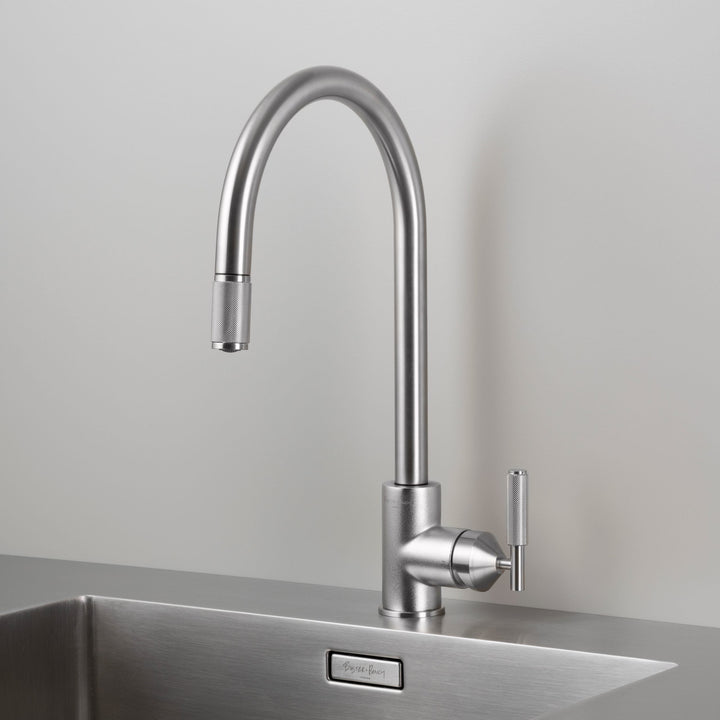 Buster + Punch Kitchen Faucet | Pull-out Mixer| Cross Faucets Buster + Punch Steel