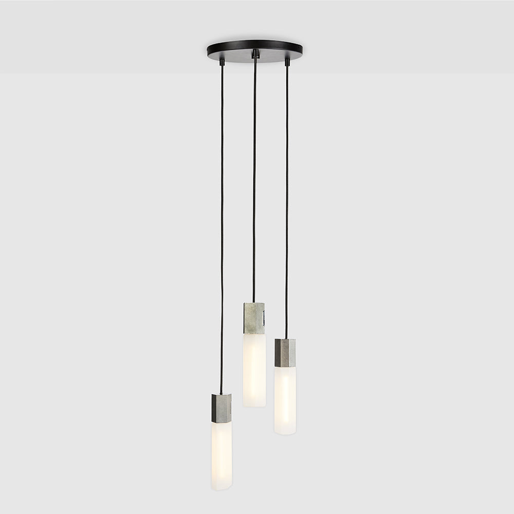 Tala Basalt Triple Pendant BSALT-I-SET-TRI Pendants Tala Stainless Steel