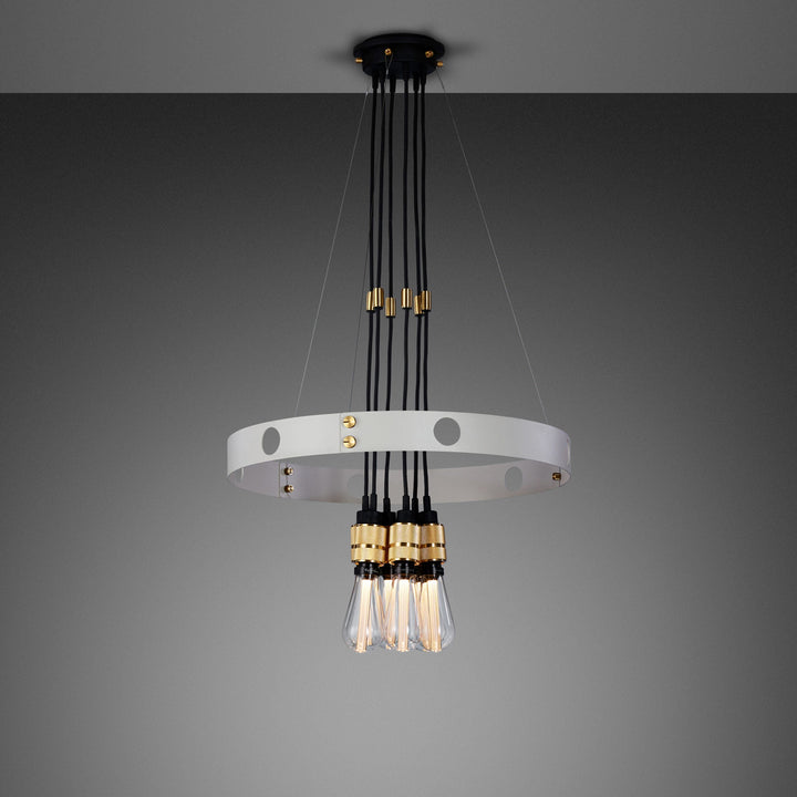 Buster + Punch Hero Light NHE Chandeliers Buster + Punch Stone / Brass 30"