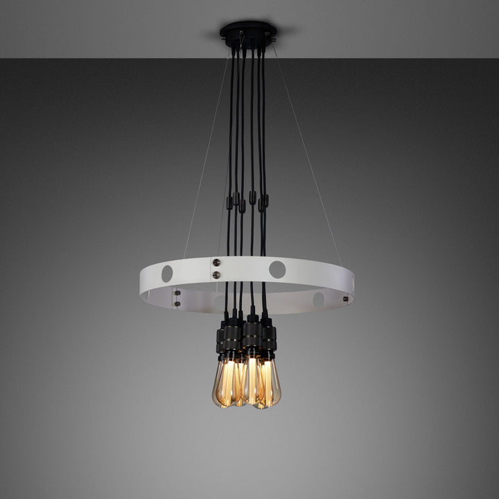 Buster + Punch Hero Light NHE Chandeliers Buster + Punch Stone / Smoked Bronze 30"