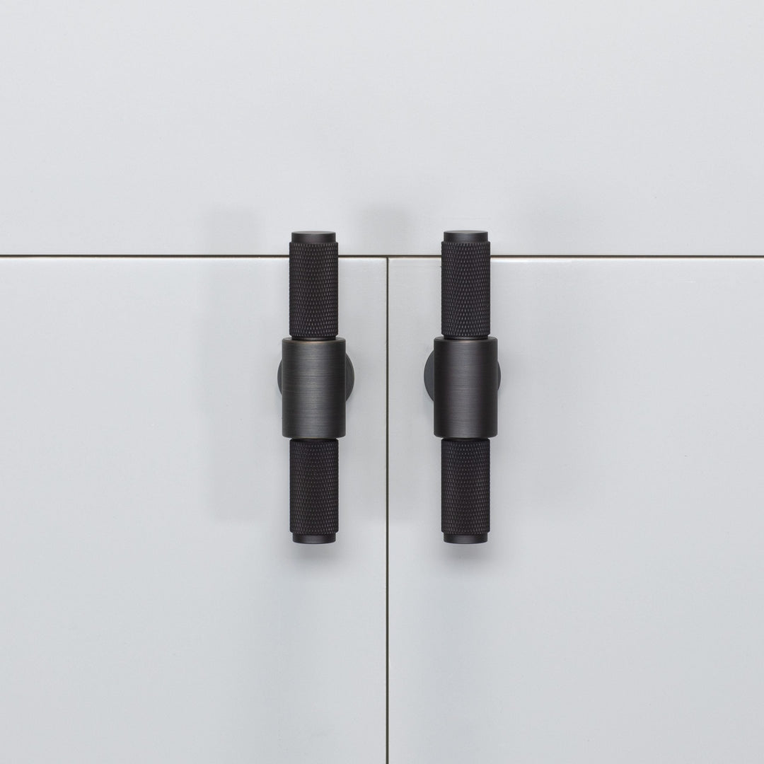Buster + Punch Cross Design T-Bar with backplate Cabinet Hardware Buster + Punch