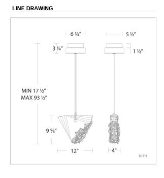 Schonbek Forever Addesion Pendant