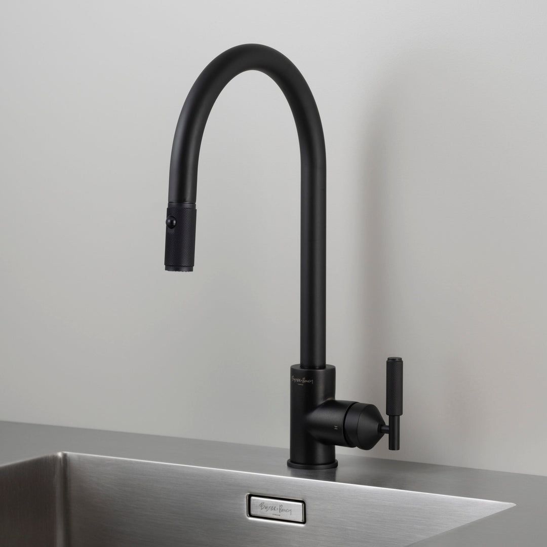 Buster + Punch Kitchen Faucet | Dual Spray Pull-out Mixer | Cross