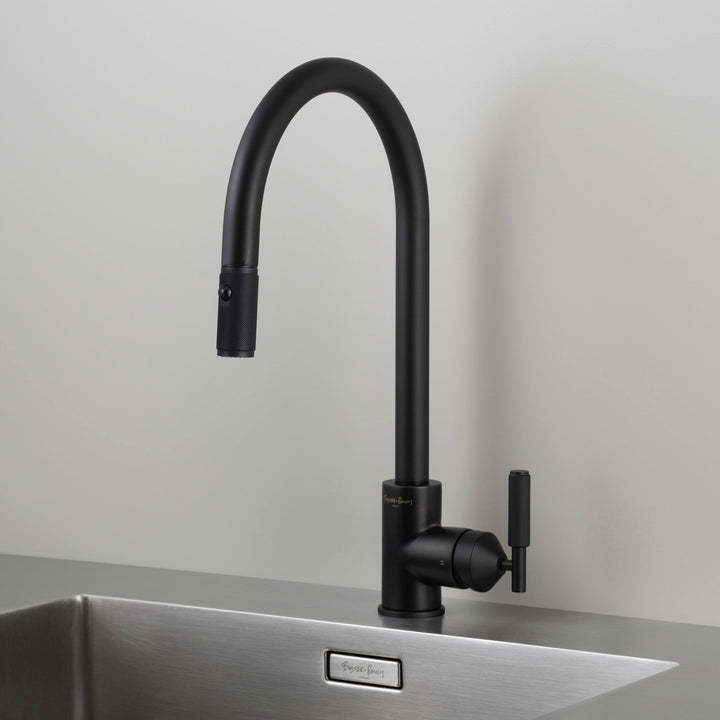 Buster + Punch Kitchen Faucet | Dual Spray Pull-out Mixer | Cross