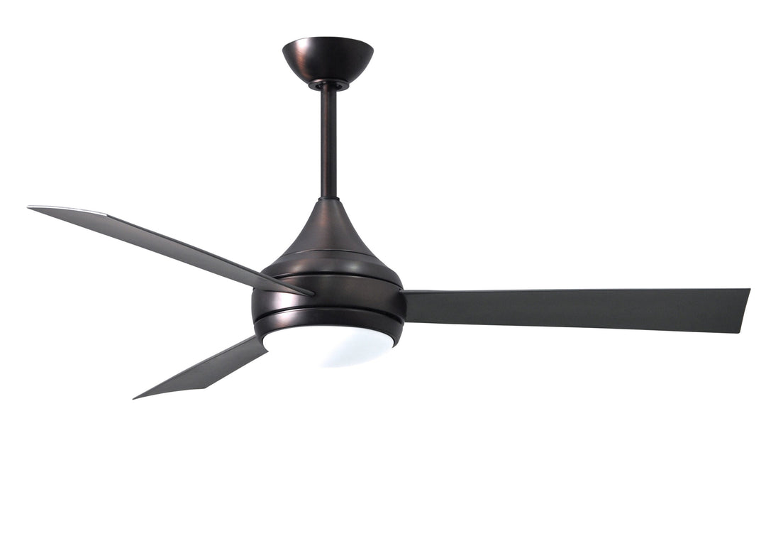 Matthews Fan Company Donaire Wet Location Ceiling Fan Outdoor Ceiling Fans Matthews Fan Company 52" Brushed Bronze Silver Tone