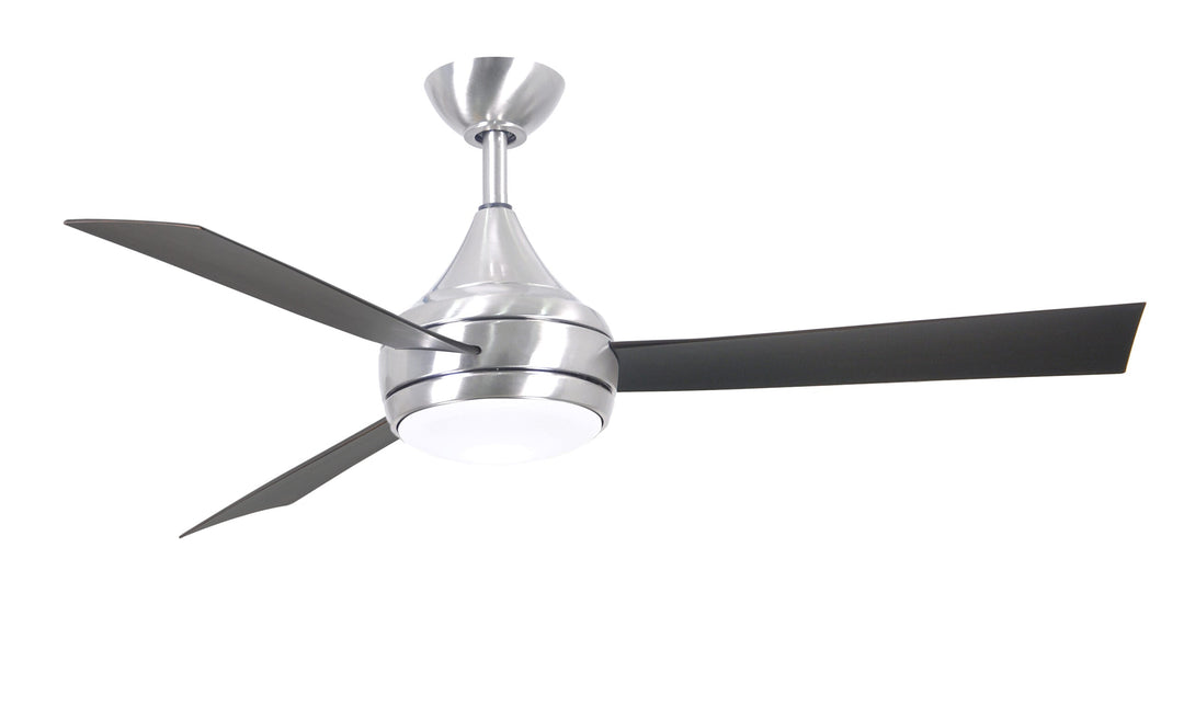 Matthews Fan Company Donaire Wet Location Ceiling Fan Outdoor Ceiling Fans Matthews Fan Company 52" Brushed Stainless Brushed Bronze Tone